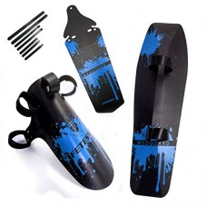 FETESNICE Bike Mudguard Rain Road Rear Saddle Bicycle Fender Front Fork Mudguard Front Clip-on Bicycle Downtube Fender - B0796TV877